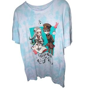 Goodie Two Sleeves Hanako-Kun T-Shirt Unisex Large Blue Tie Dye Excellent Anime